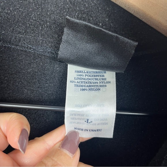 Vintage HELLY HANSEN Jacket Women's Large Black Full Zip Thick Fleece Outdoor - Picture 11 of 13